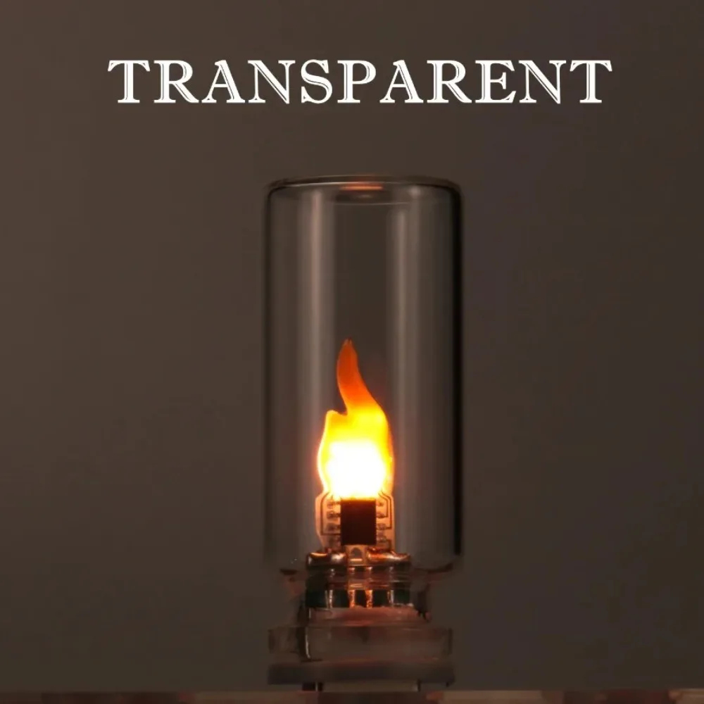 

Portable Glass USB LED Light ABS 5V USB LED Filament Bulb Flame Type Flickering Candle Light Home Decoration