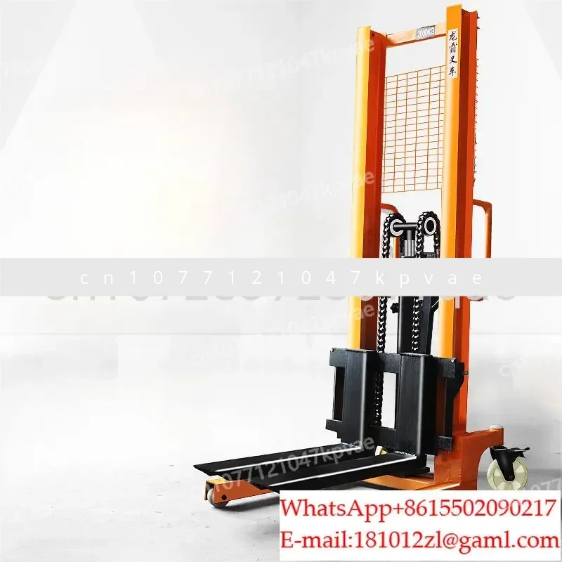 Hydraulic Stacker Manual Electric Loading and Unloading Truck 1 Ton 2T Hydraulic Forklift Lift Brick Stacker