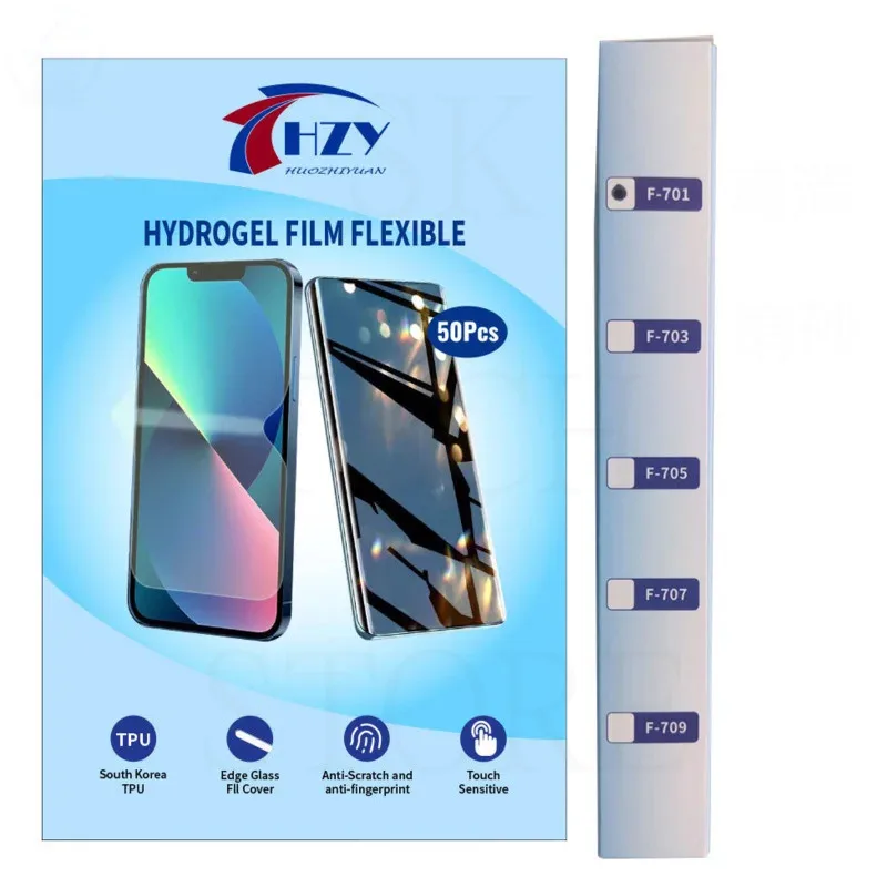 ​HZY 100pcs HD MATTE Flexible Hydrogel Film Explosion-Proof Smooth Universal Straight Curved Screen Protector For Cut Machine