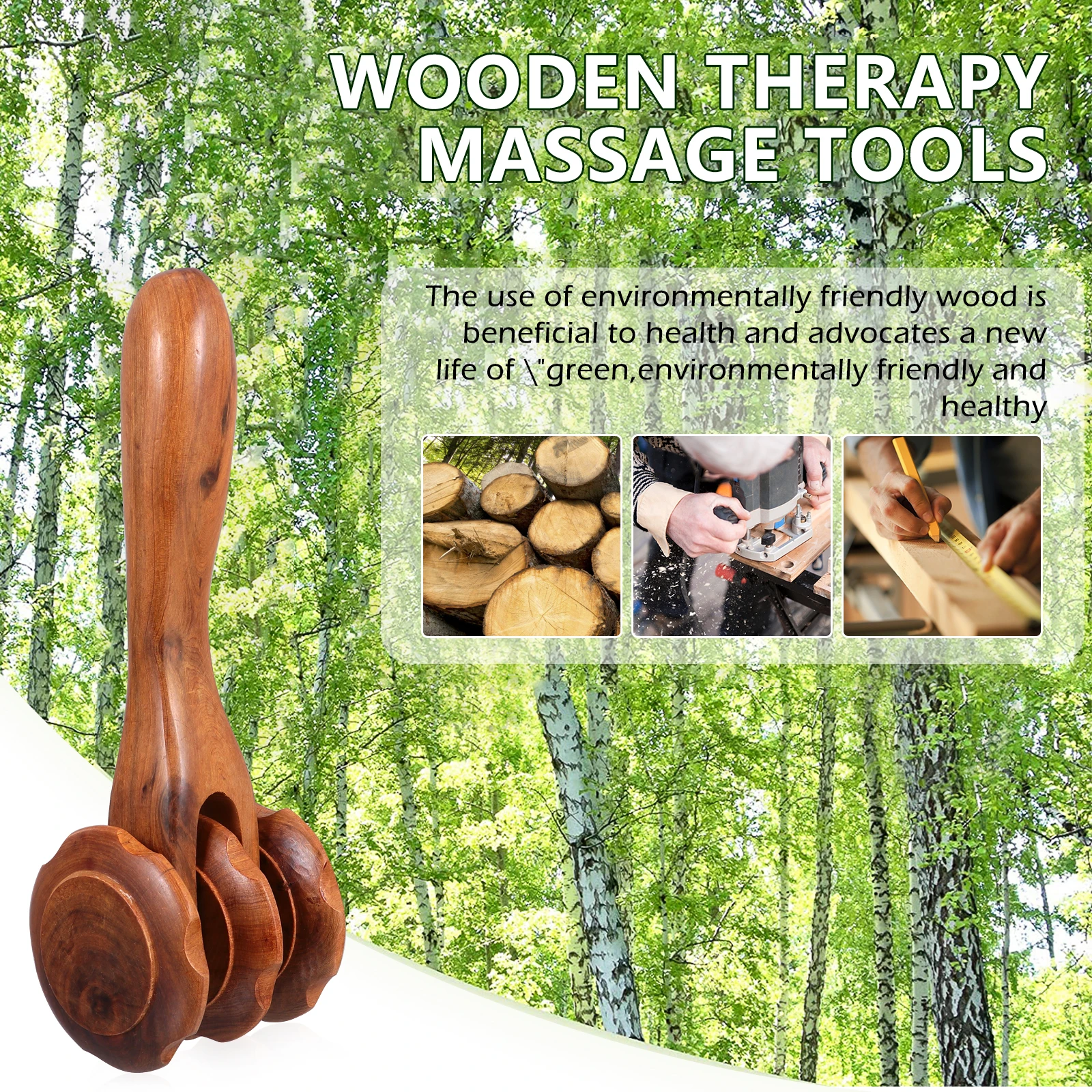 

Sandalwood Gua Sha Massager Wooden Body Scraping Tool For Back Neck Face Leg Massage Travel Health Therapy Gift