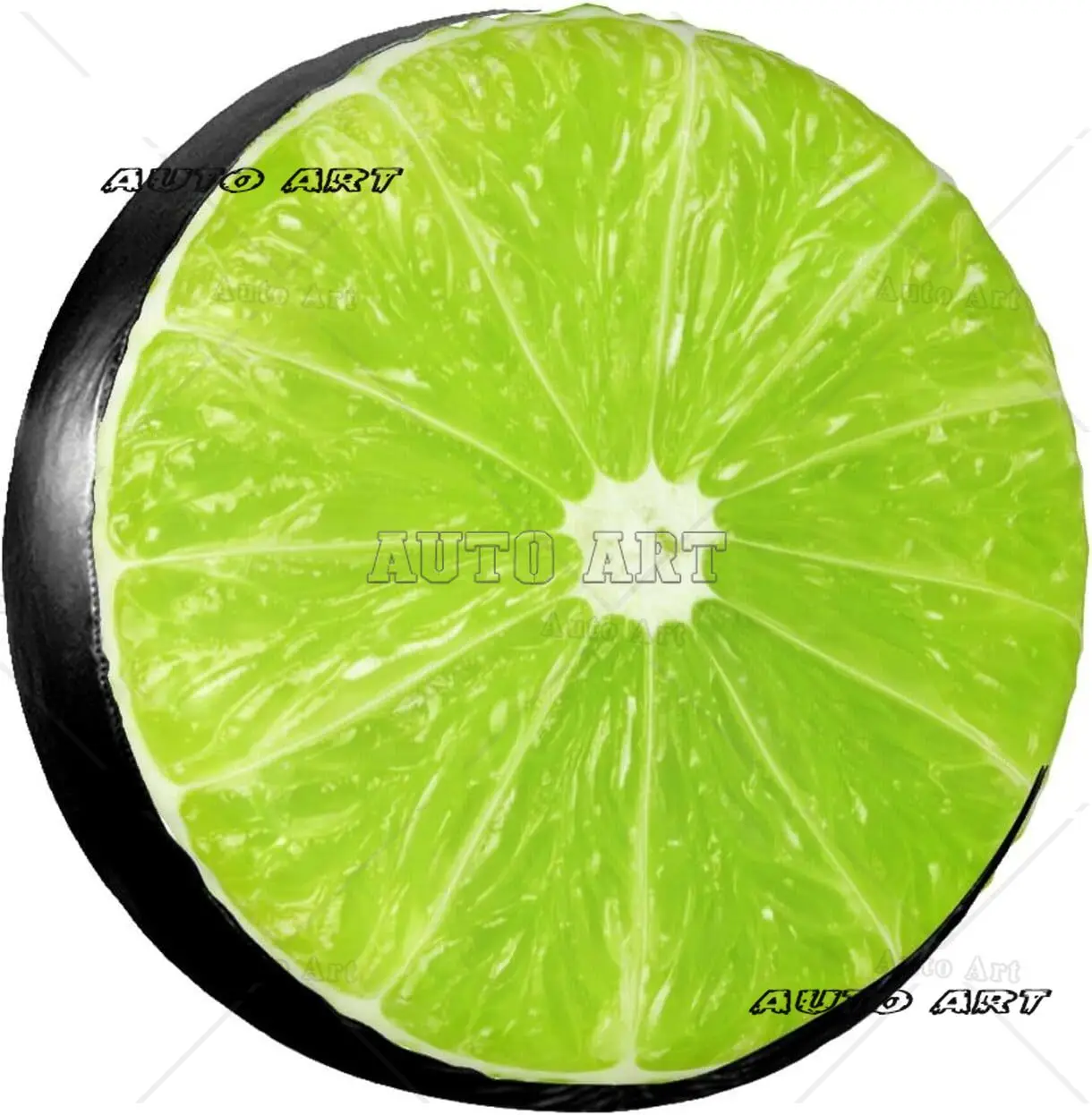 

Забавный чехол для запасного колеса с кусочками лайма для прицепа, кемпера, милый защитный чехол для колес, универсальный, подходит для грузовика, путешествий, кемпинга, отдыха на природе