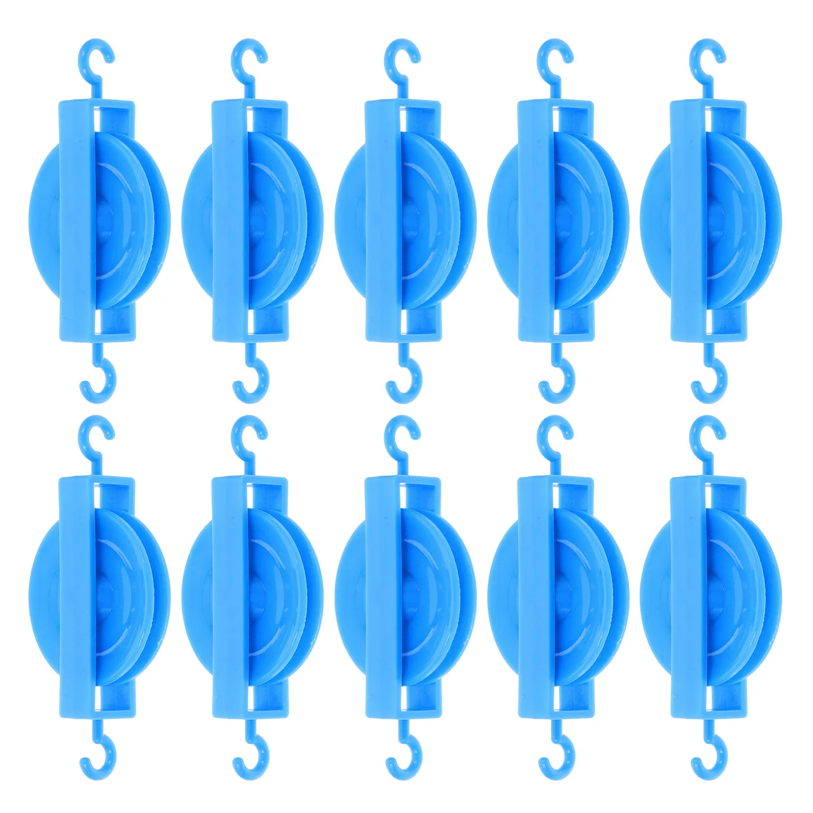 10 Pcs Cable Pulley System Abs Universal Adhesive Construction Crane Anti Sagging Bird Feeder