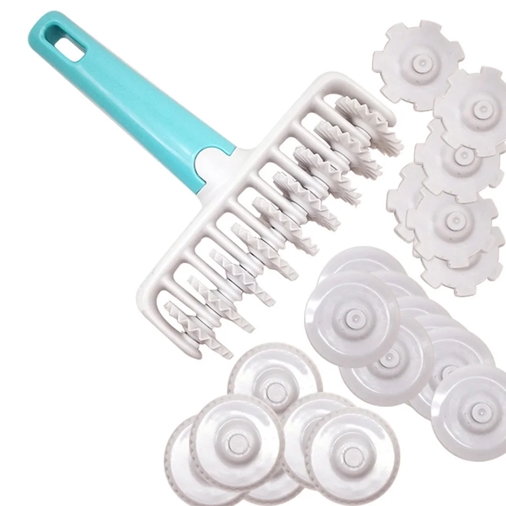 

37Pcs Roller Dough Cutter Noodle Maker Manual Plastic Spaghetti Cookie Dough Maker Tool for Cooking Baking Cutting Accessories