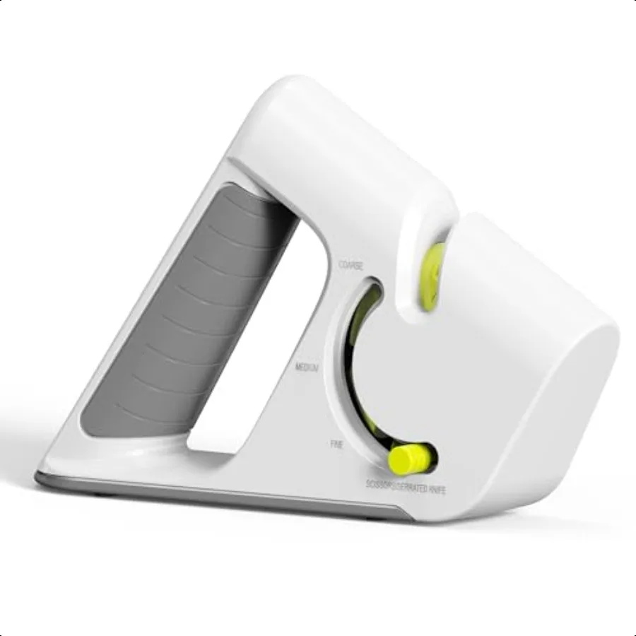 

4in1 Knife Sharpener Pocket Knife Sharpener with a nonslip base Scissor Sharpener for Chefs Serrated Paring Knives Compact for