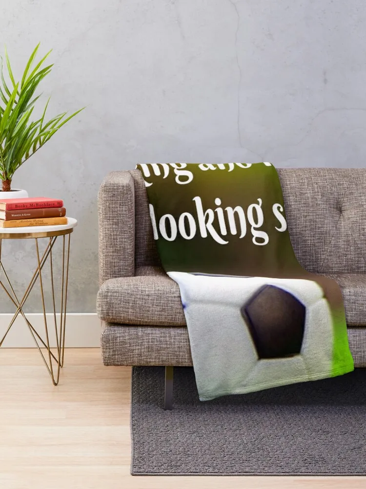 Soccer Motivational Inspirational Green Field Throw Blanket Multi-Purpose Decorative Beds Sofa Throw Blankets