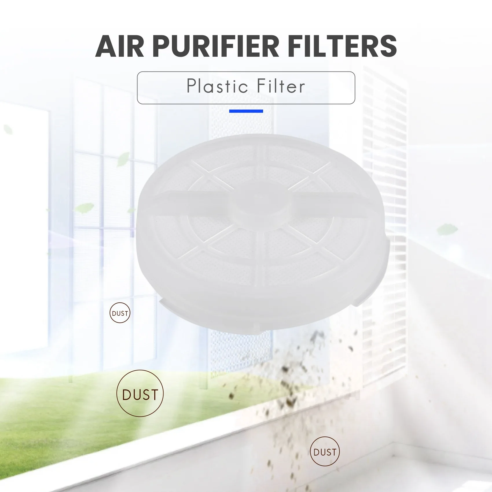 Filtre HEPA de remplacement pour RIGOGLIOSO Purificateur d'air de bureau Modèle GL2103 / GL-2100 Filtre à charbon actif C