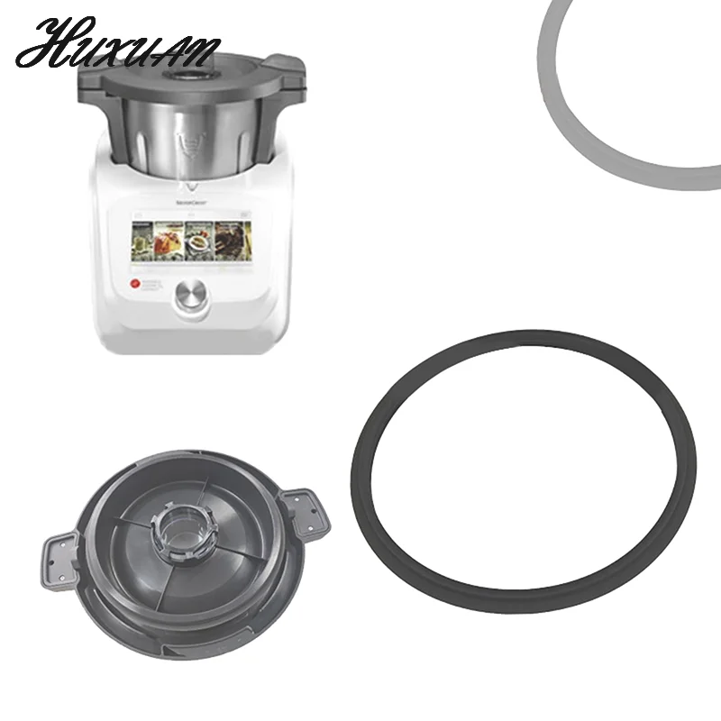 Anillo sellado para Silvercrest Monsieur Cuisine Connect & junta de tapa inteligente, junta grande de sellado de silicona de calidad alimentaria