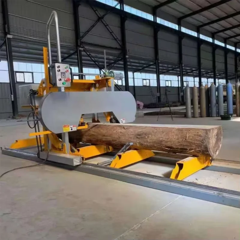 Band Saw Mills Wood Log Cutting Machine Large Scale Automatic Electric Hard Wood Cutting Log Band Sawmill Machine