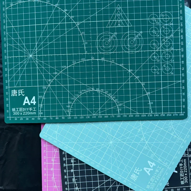 A4 Cutting Pad Colors Cut Plate PVC Cutting Mat Model Clay Cut Pad Rubber Stamp Engraving Plate Workbench Patchwork DIY Board