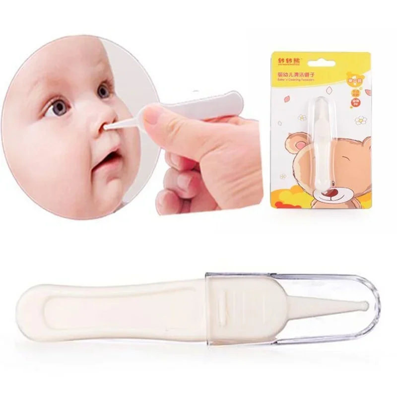 Baby Dig Booger Clip Infants Clean Ear Nose Navel Safety Tweezers Safe Forceps Cleaning Supplies Safety Forceps Safety Plastic