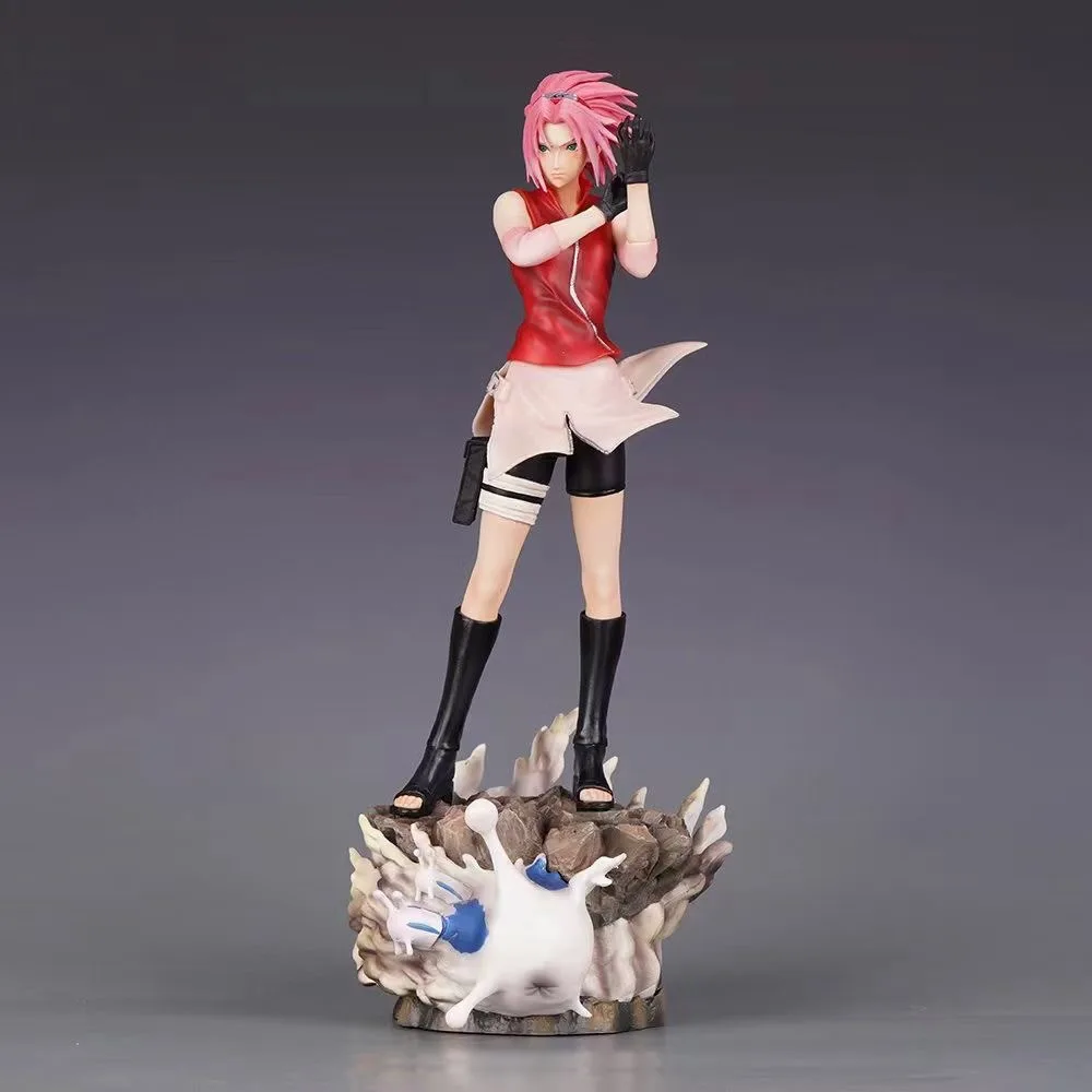 35cm nova naruto anime figura haruno sakura periferia pvc modelo cena estátua decoração de mesa ornamentos presentes aniversário brinquedos