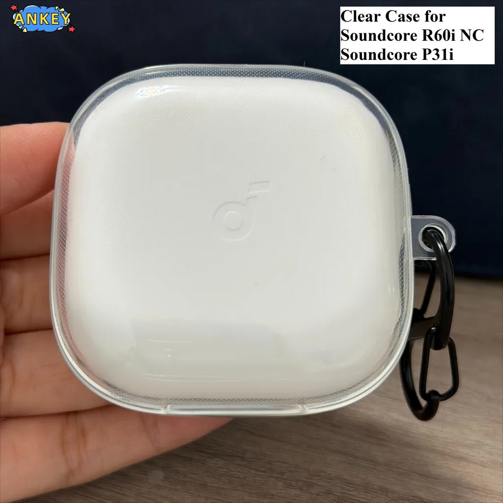 Earbuds Case for Anker Soundcore R60i NC Transparent Clear TPU Protective Covers Soundcore P31i Bluetooth Earphone Shell
