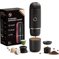 Portable Coffee Machine for Car & Home electric Expresso Coffee Maker Nexpresso Pod Capsule Coffee Powder icafilas