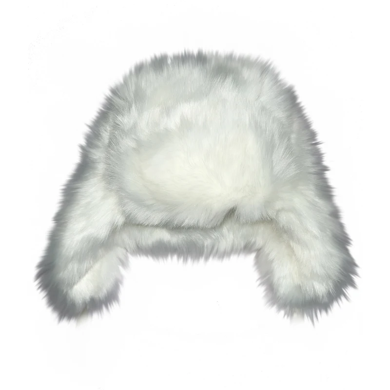 bonnet-lei-feng-en-fausse-fourrure-chaude-a-longues-meches-protection-des-oreilles-coton-intercale-coupe-vent-motif-animal-mignon-en-imitation-peau-d'herbe-pour-hommes-et-femmes