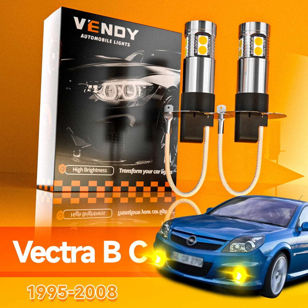 2 قطعة لأوبل فيكترا B C 1995-2008 LED الضباب الخفيف 1997 1998 1999 2000 2001 2002 2003 2004 2005 2006 2007 Canbus اكسسوارات #1