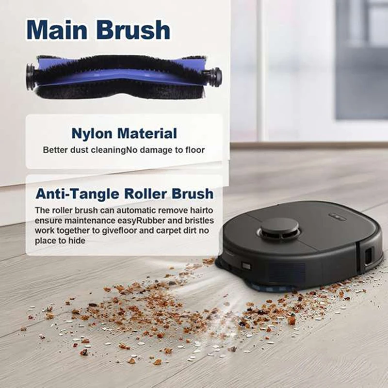 JDZD-Сменные аксессуары для Eufy X10 Pro Omni, детали пылесоса, основная щетка, тканевая швабра, боковые щетки, HEPA-фильтр, мешки для пыли