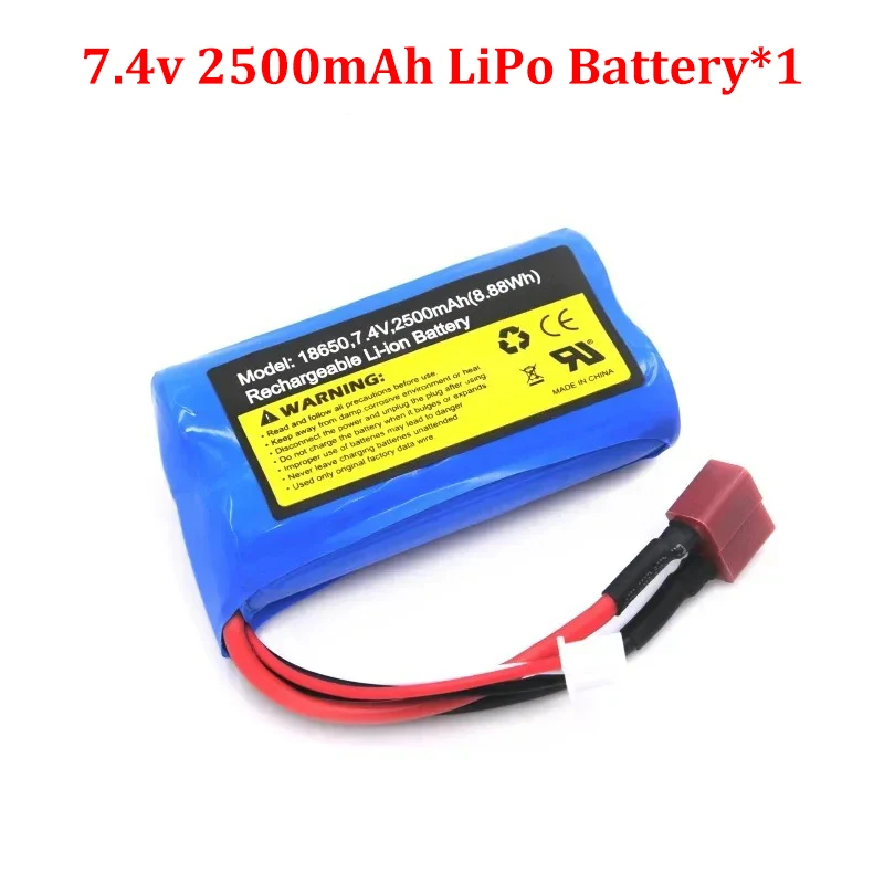 Special Battery 7.4V 2500mAh  Li-ion Battery for SCY-16101 SCY-16102 SCY-16103 SCY-16201 SCY-16303 RC Truck Spare Parts 70/km