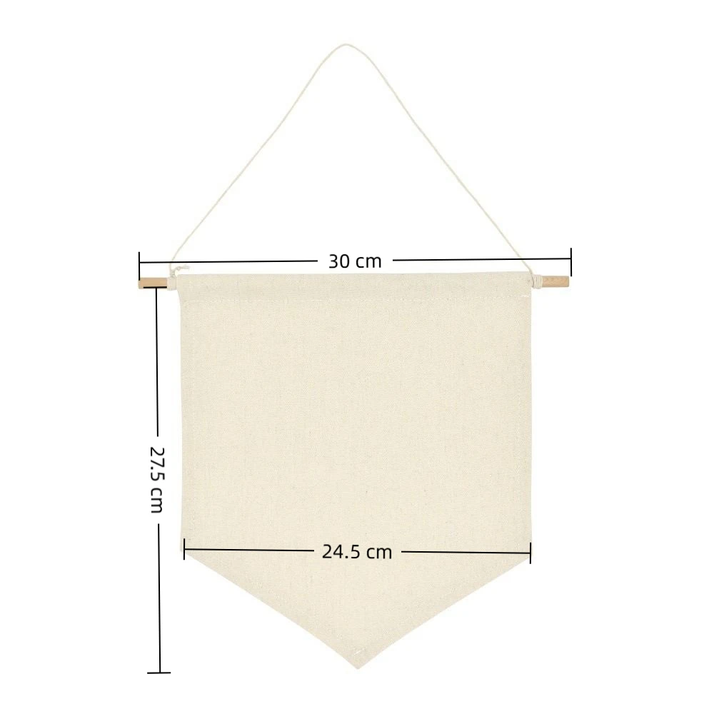 Nordic Hanging Pin Display Pennant Blank Plain Brooch Display Banner Enamel Pin Lapel Badge Canvas Wall Pennant Room Decor