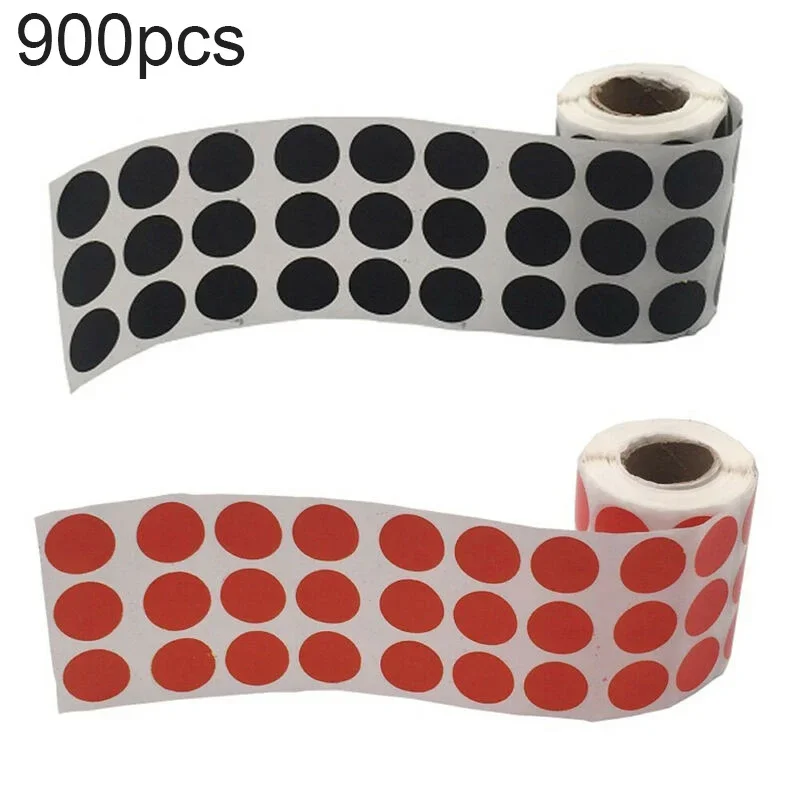 900 Pcs/Roll Target Sheet 0.8 Inch 2cm-Diameter Round Fluorescent Target Papers Cards Stickers Splatter Target Shoot Practice