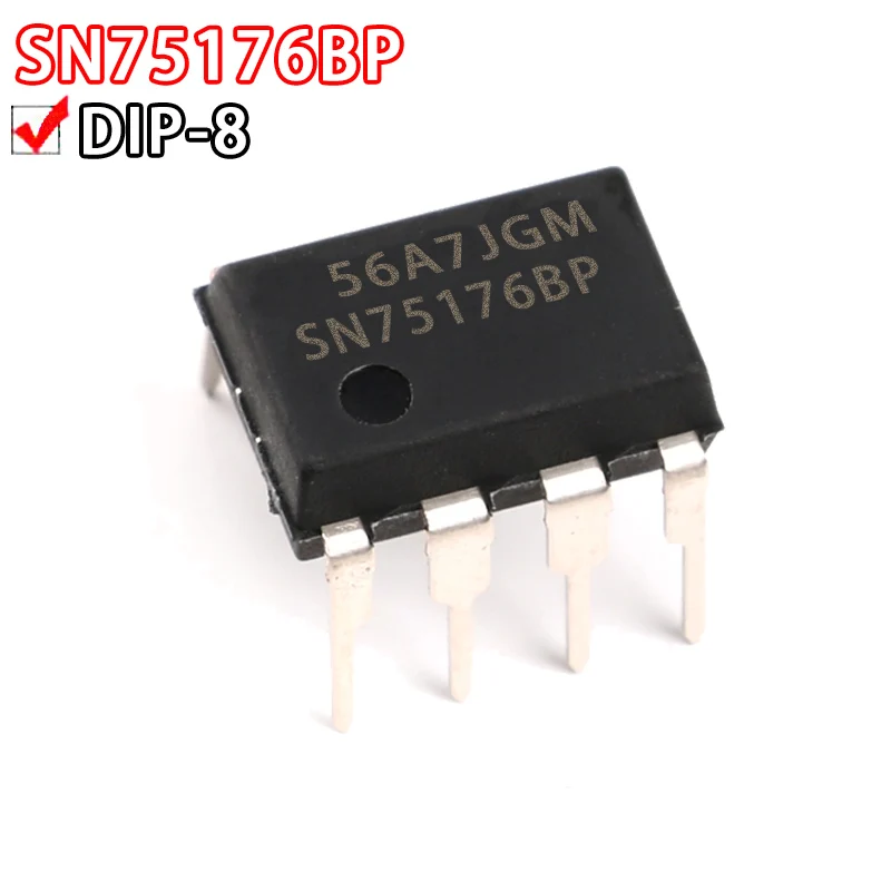 10PCS SN75176 SN75176BP In-line DIP8 driver receiver chip