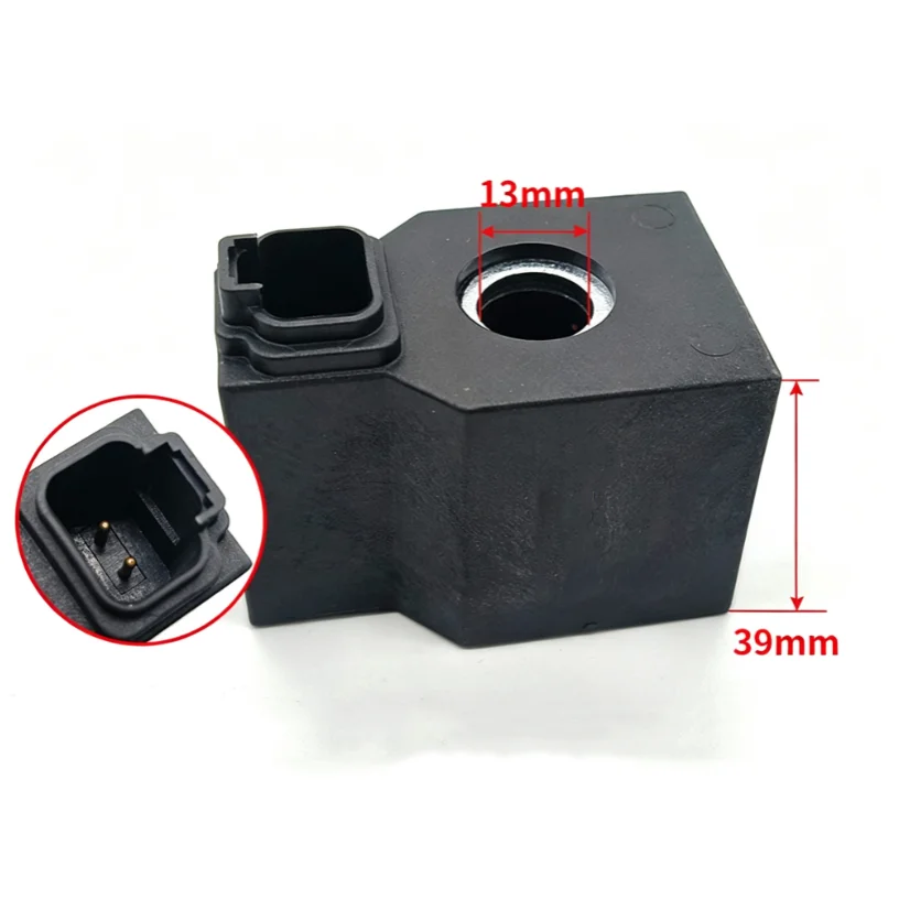 For Heavy Machinery Control Hydraulic Control Coil Solenoid Replacement 12V And 24V Compatible Robust Insulation