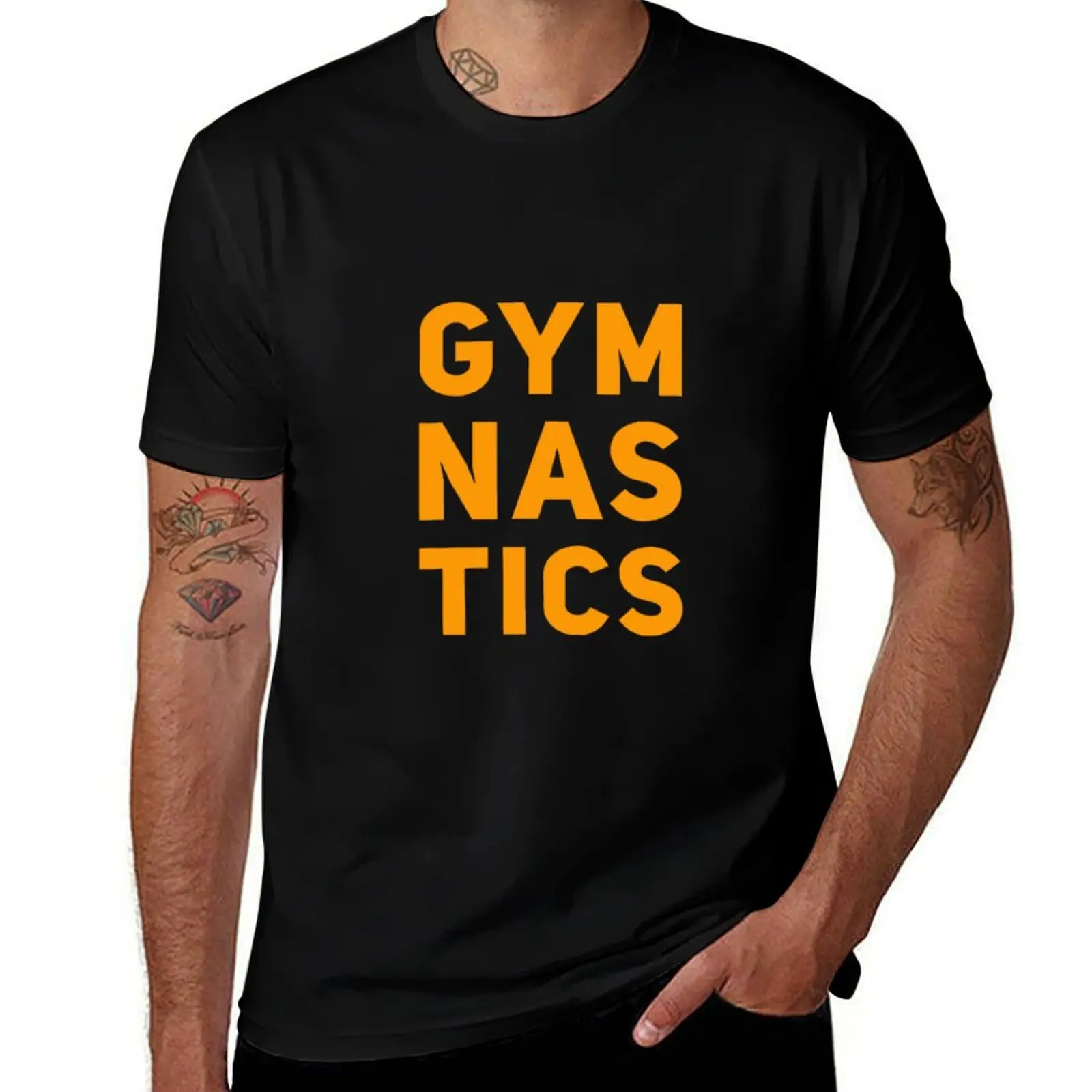

Gymnastics Simple plain design T-Shirt t shirts for man slim fit t shirts for man graphic funny T-Shirt
