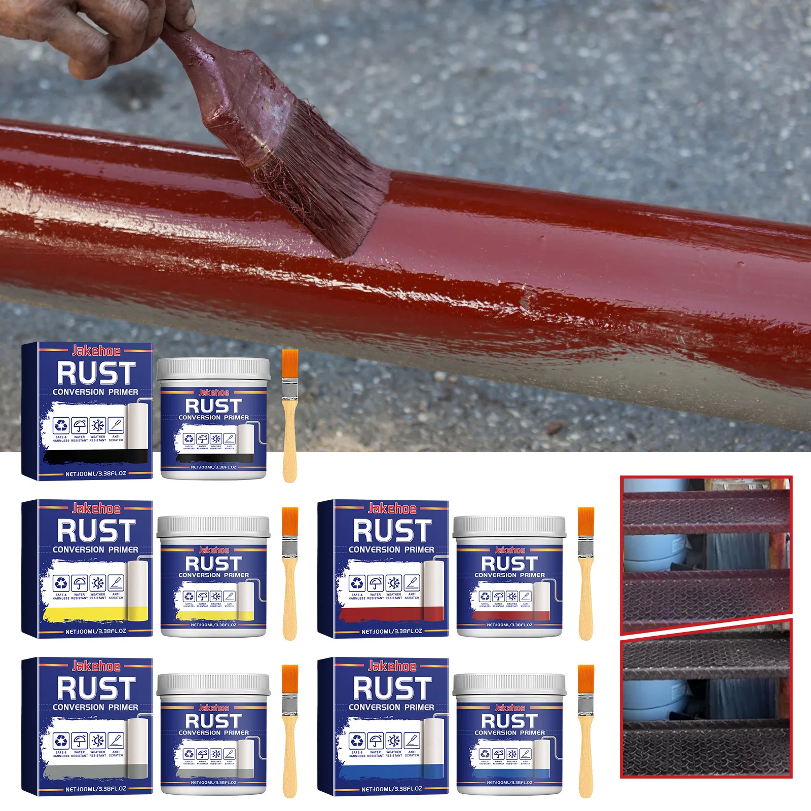 

1 комплект, праймер-антикоррозийный праймер для железных дверей, металлические шестерни, поручни для лестниц, защита от коррозии