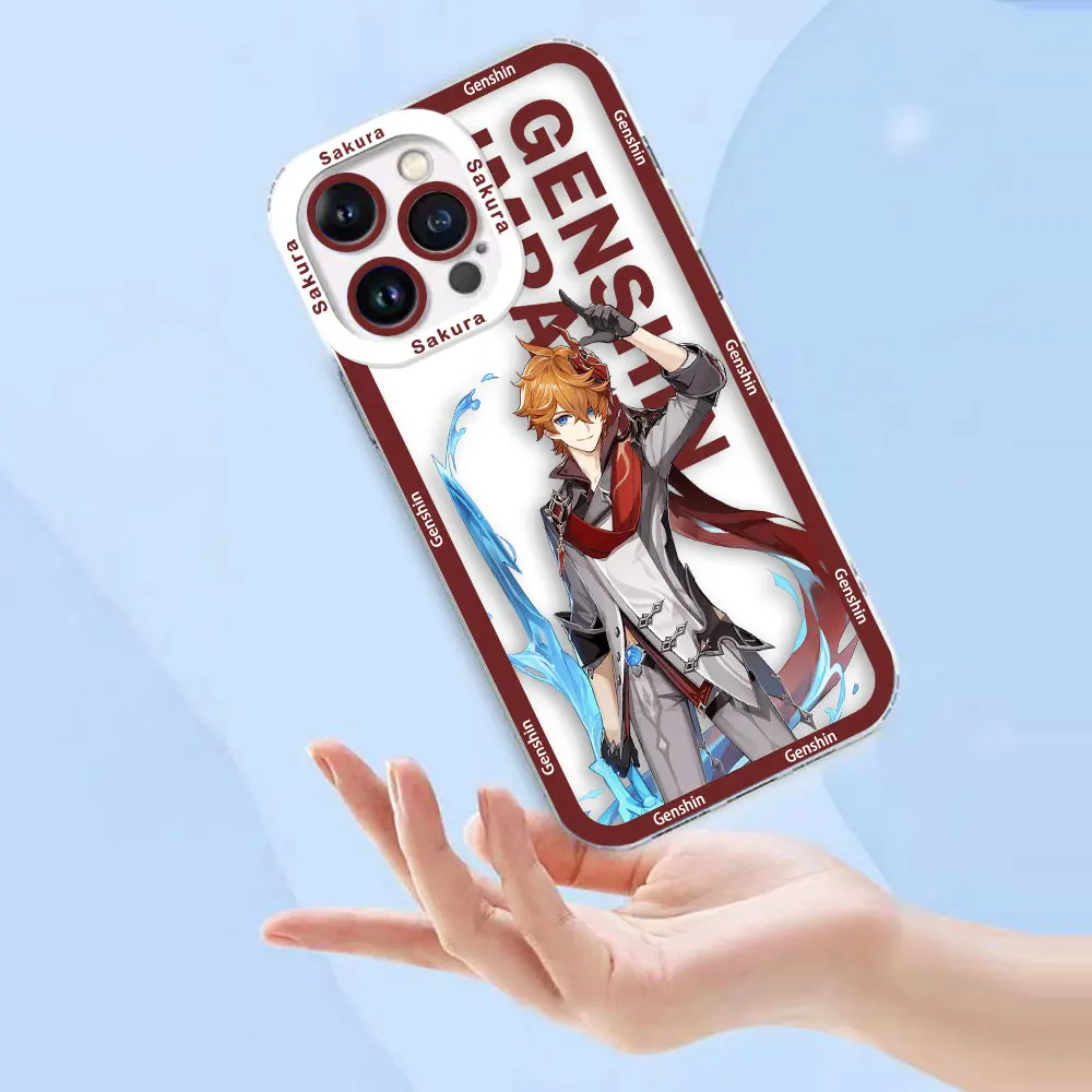 Cover Clear Phone Case For Samsung A03 A04 A05S S10 S20 S21 S22 S23 S24 S25 FE ULTRA 5G Funda Case Popular Game G-Genshin Impact