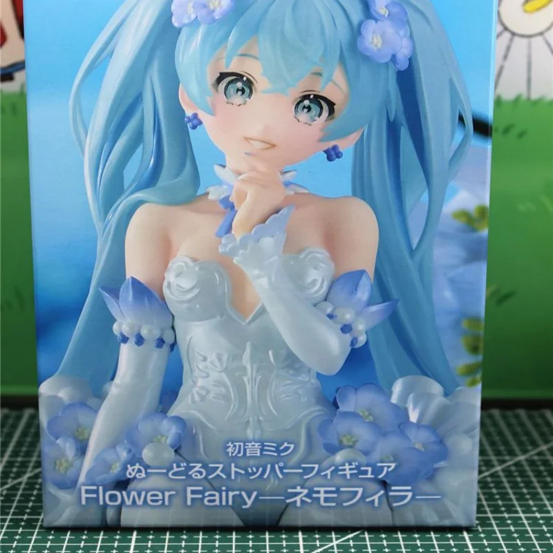 Około 15cm oryginalna figurek Hatsune Miku figurek wróżka kwiat duch Anime Kawaii figurka Model zabawka na prezent w