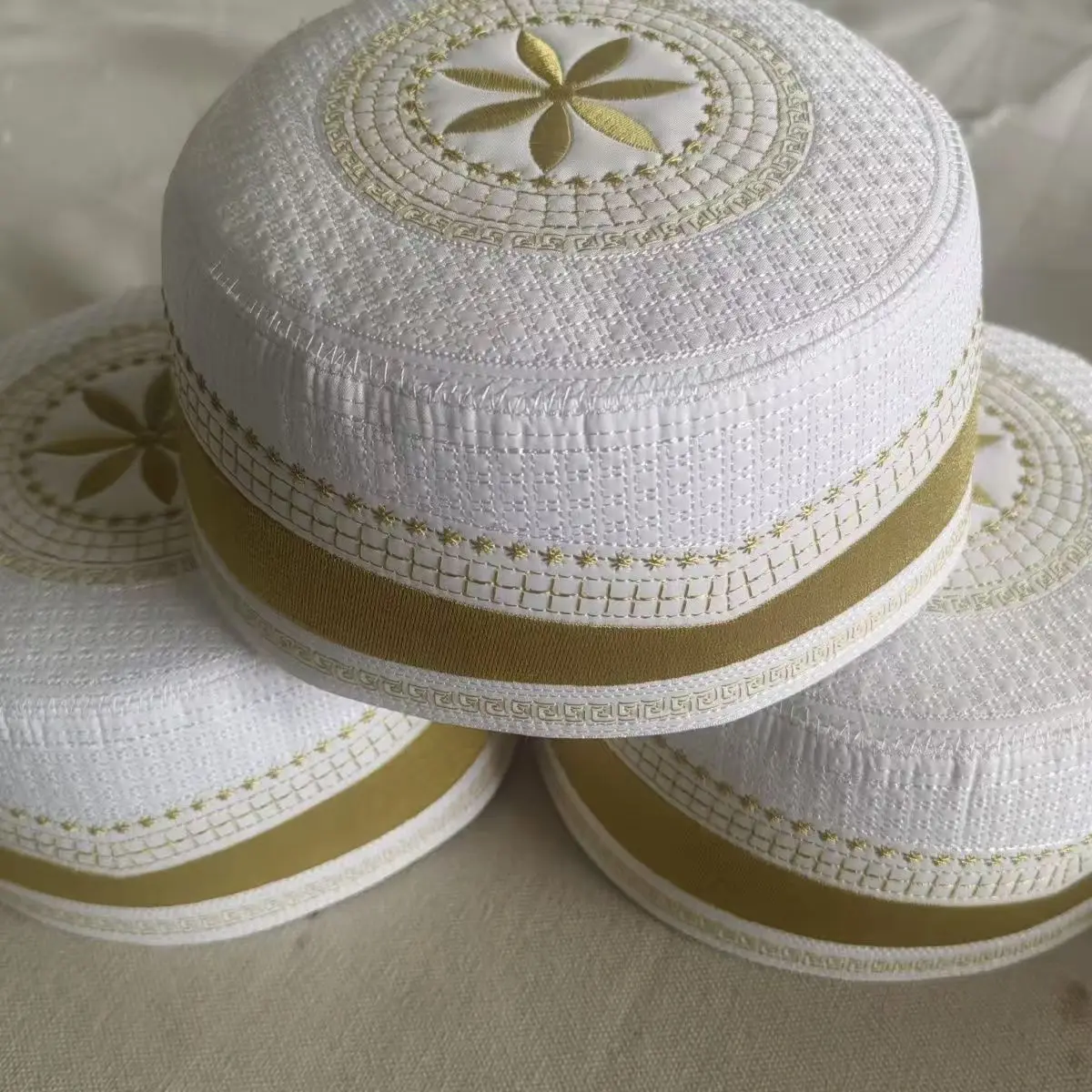 Free Shipping Muslim Caps For Men Clothing Prayer Hat Islamic Taqiyah Kufi Tax Products Kippa Turkish Modern Polyester 03596