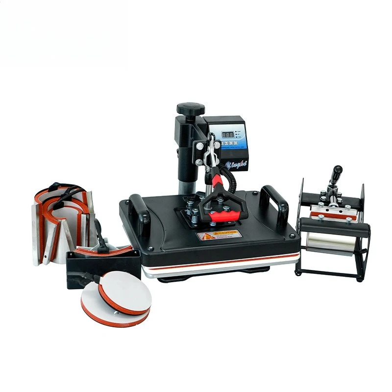 Cross-border Special Supply and Eight-in-one Heat Transfer Machine T-shirt Bag Hat Cup Making Logo Hot Press Machine