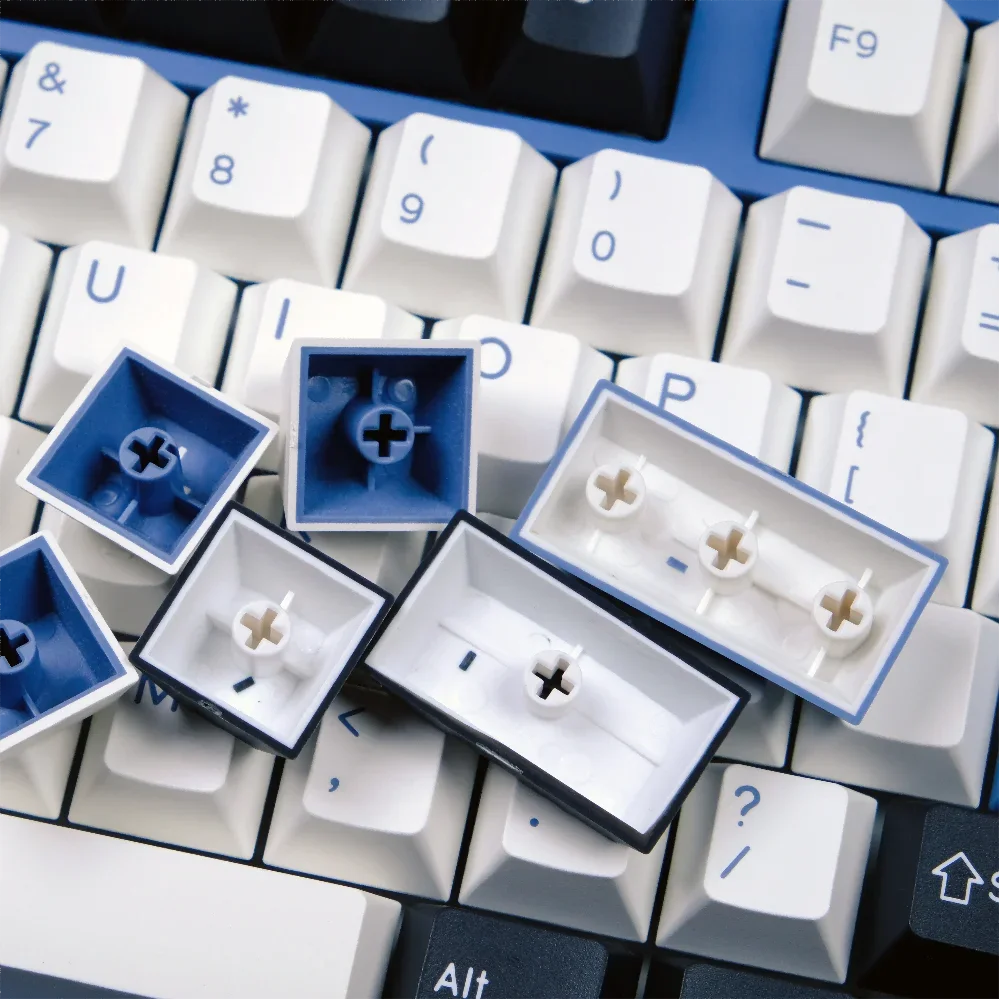 Imagem -04 - Arctic Keycaps para Teclado Mecânico Pbt Double Shot Cereja Perfil 61 64 68 87 96 980 104 108 170 Chaves qx