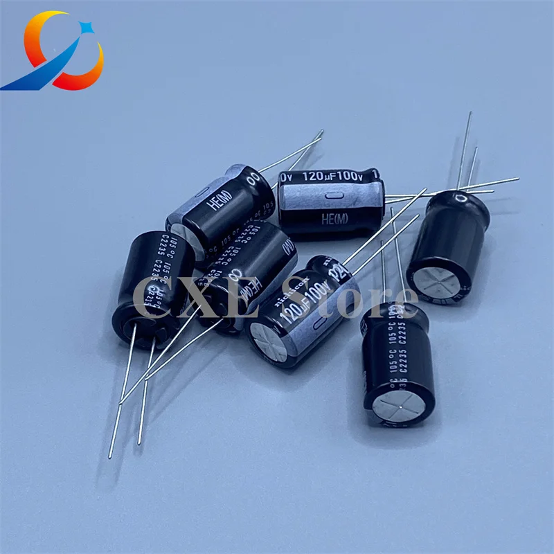 

10PCS Nichicon HE 100V120UF Volume 12.5X20MM Electrolytic Capacitors UHE2A121MHD6 120UF 100V NEW