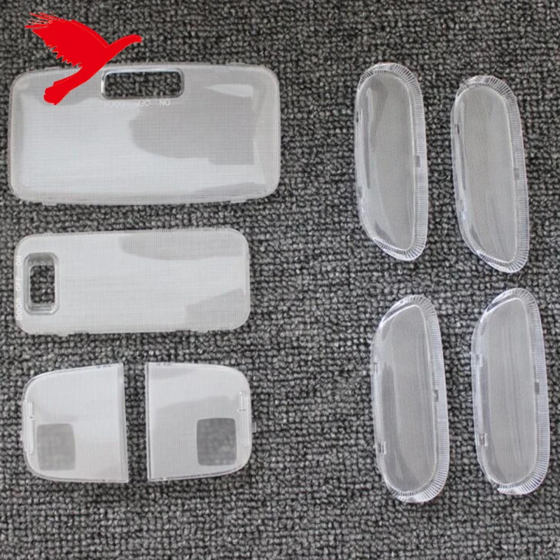 

Plastic Side Door Roof Reading Light LED Bulb Lampshade Replacement Cover Kit for Toyota Land Cruiser Prado FJ120 2003-2009