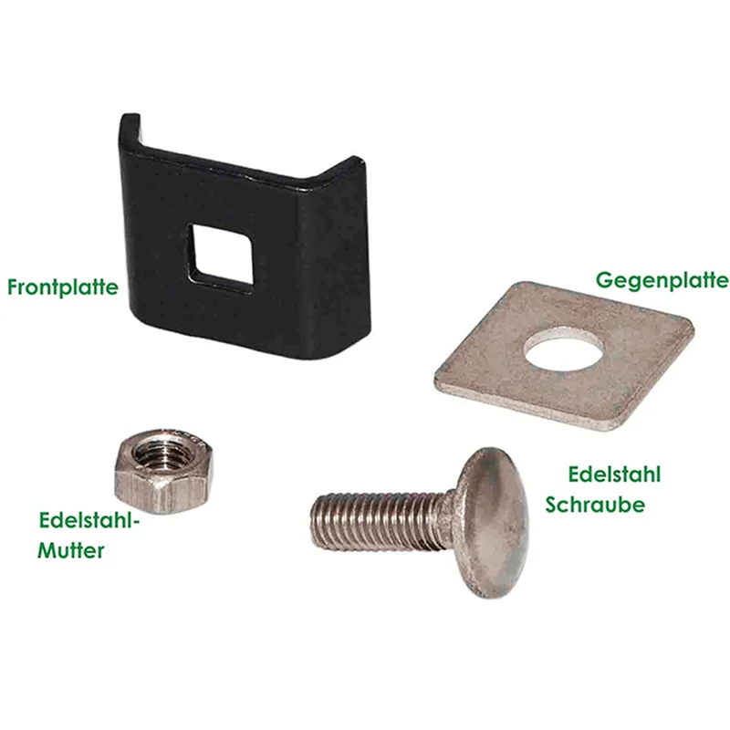 

ABVT-Corner Connector Double Rod Mat Fence Pack Of 10 - Mesh Mat Connector For Light And Heavy Fences Connector Rod Mat Fence