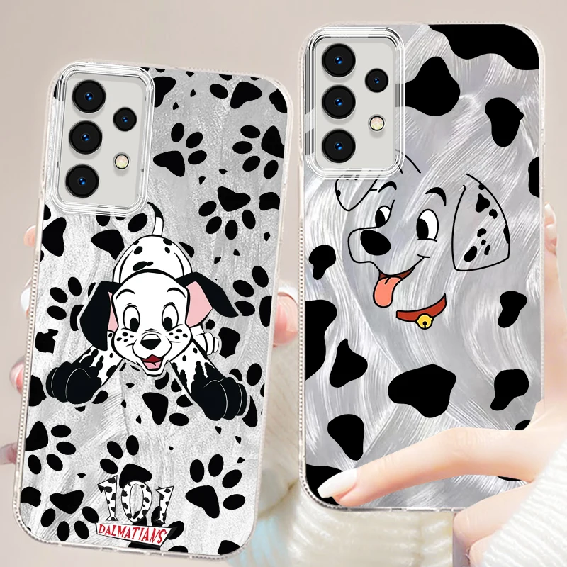 One Hundred And One Dalmatians For Samsung A73 A72 A71 A55 A54 A53 A52 A51 A35 A34 A32 A13 A12 A05 A04 5G Feather Yarn Cover