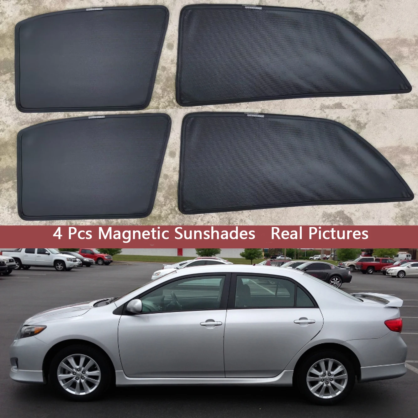 

Magnetic Car Sunshade Shield Front Windshield Frame Curtain Sun Shade for Toyota Corolla Sedan Axio E140 2006 - 2012 Accessories