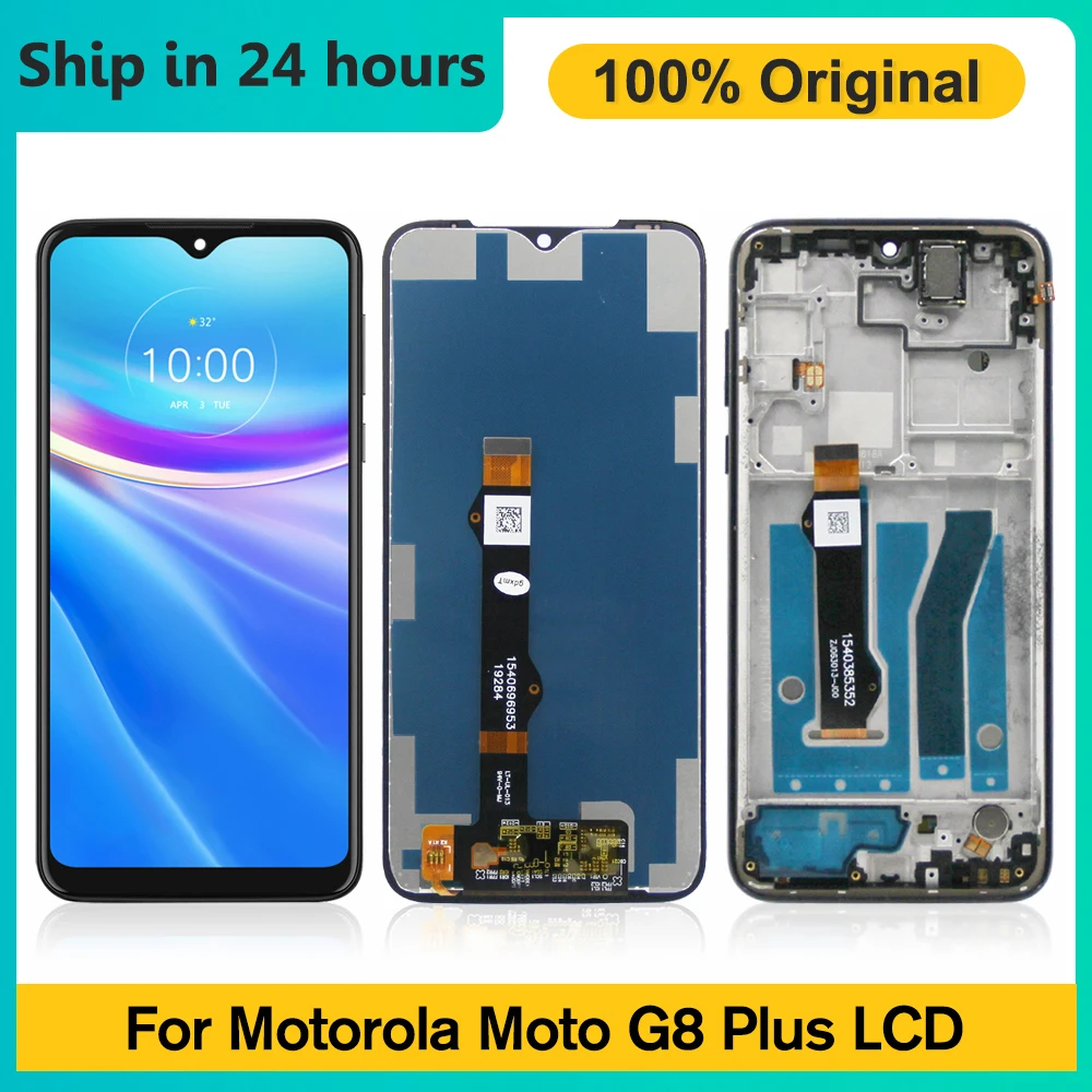 

6.3" Original For Motorola Moto G8 Plus LCD DisplayTouch Digiziter Assembly For Moto G8 Plus XT2019, XT2019-2 Screen Replacement