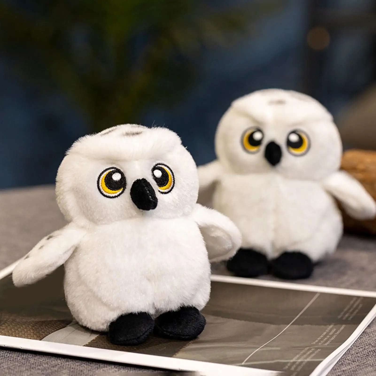 البومة محشوة الحيوان لينة 5.12 بوصة الشكل وسادة البومة محشوة لعب للأطفال الكبار الفتيات الفتيان صديقة عيد الحب أريكة عيد ميلاد