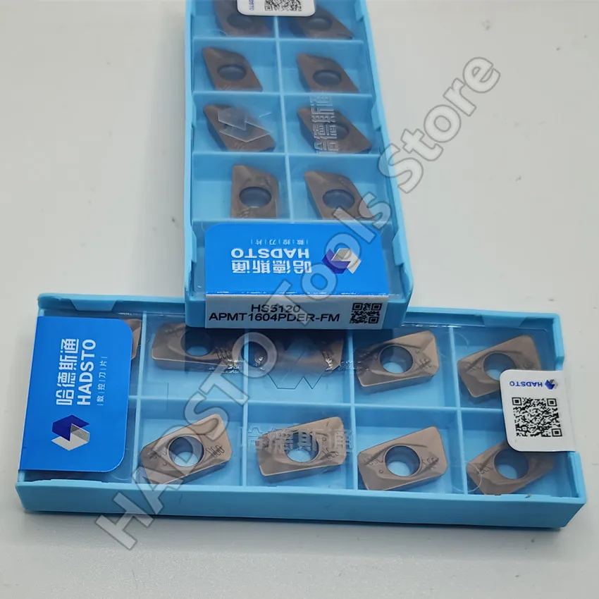 APMT1604PDER-FM HS5120 APMT1604PDER-FM APMT1604PDER APMT1604 HADSTO CNC carbide inserts Milling inserts 10pcs/box