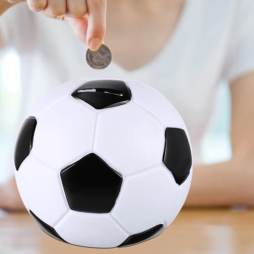 ديكور كرة رياضية من الفينيل، حصالة على شكل خنزير متينة للأطفال، وعاء توفير المال، هدية غير قابلة للكسر، وعاء توفير المال #4
