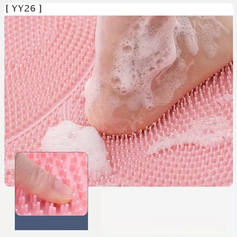 

Безопасный напольный коврик для ванной комнаты, противоскользящий коврик для ванной на присоске, скребок для ног для душа, массажный коврик для отшелушивающего средства значение 26 значение