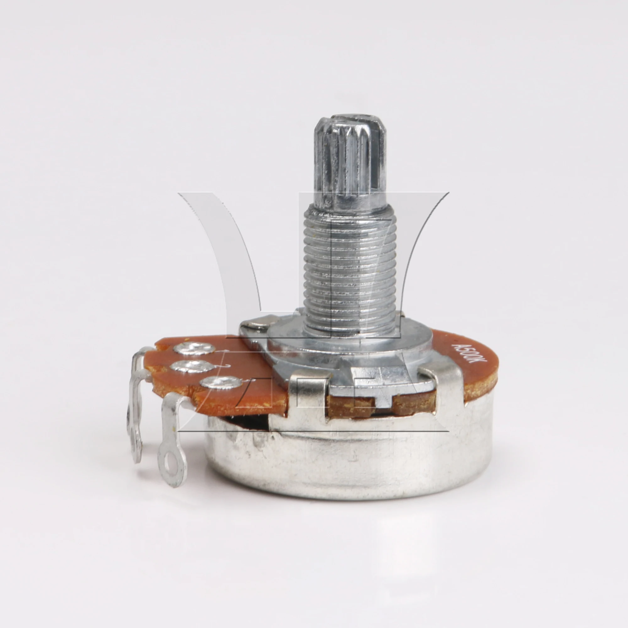 

Yibuy 1pc Electric Guitar Potentiometer Shaft Length 18mm A500K Chrome for Electric Guitar Repair Replacement Parts