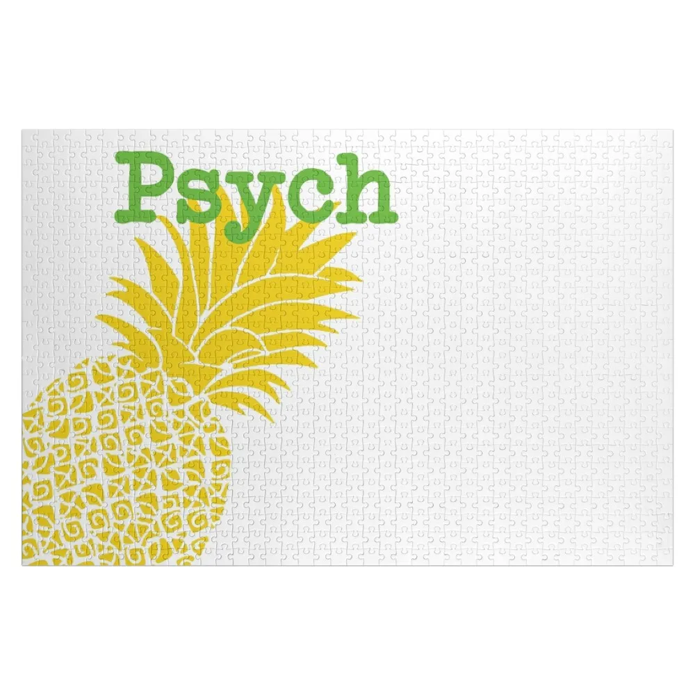 

Minimalist Psych TV Show Pop Culture Lime Yellow Fun Green Pineapple Jigsaw Puzzle Christmas Toys Jigsaw Pieces Adults Puzzle