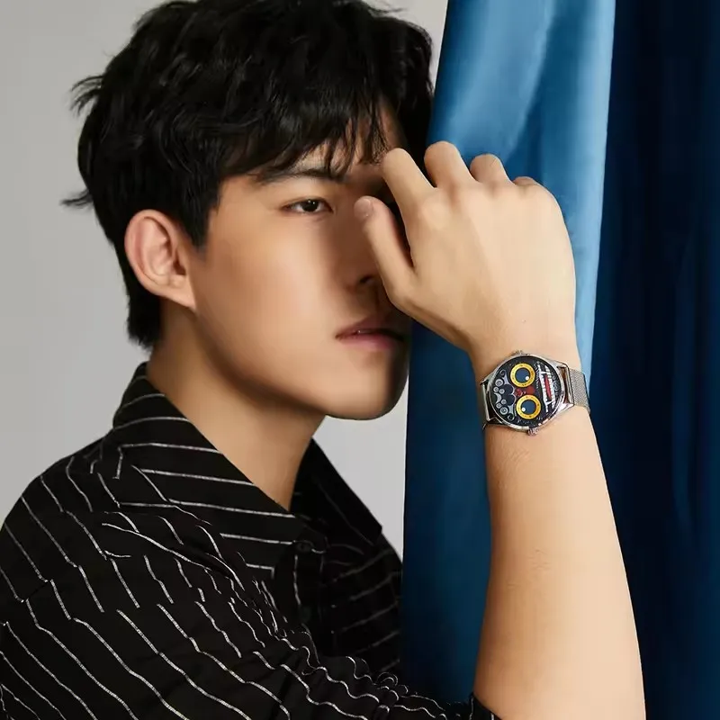 

Abbylun 1363 модные мужские кварцевые часы с изображением льва, креативный индивидуальный дизайн, часы с сетчатым ремешком, часы для мужчин и мальчиков, подарки reloj hombre