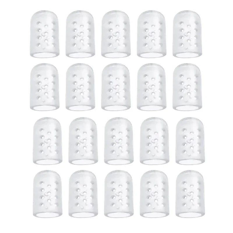 1-75 Pairs of Transparent Breathable Silicone Toe Protectors, Prevent Blisters, Calluses, and Corns, Comfortable and Highly Elastic image 3