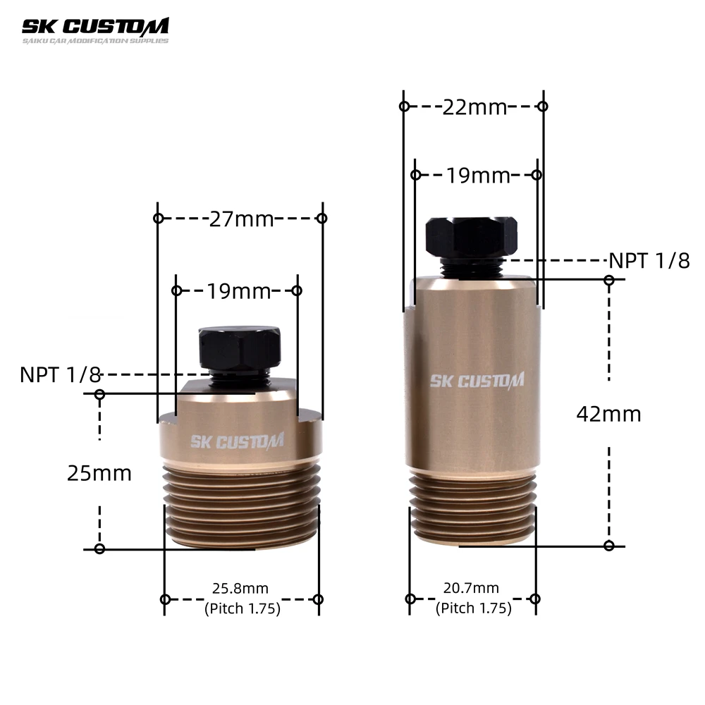 SK CUSTOM For Lexus Oil Temp Gauge Oil Pressure Gauge Adapter Sensor Connector GS SERIES GS30 GS350 IS SERIES IS250 RC300 200T