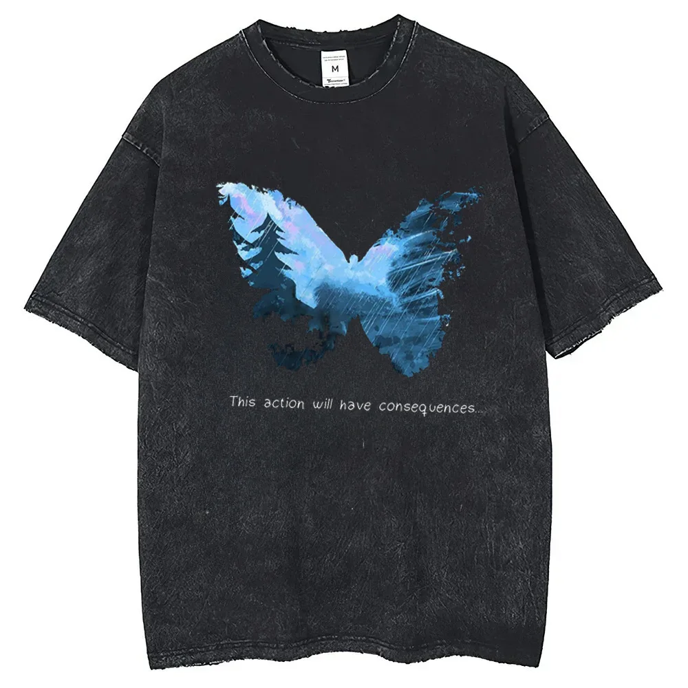 2026 Life Is Strange Baumwoll-T-Shirt Kurzarm Maßgeschneiderte Herren-T-Shirts Hip-Hop Streetwear Neuerscheinung Männerkleidung – Detail 6
