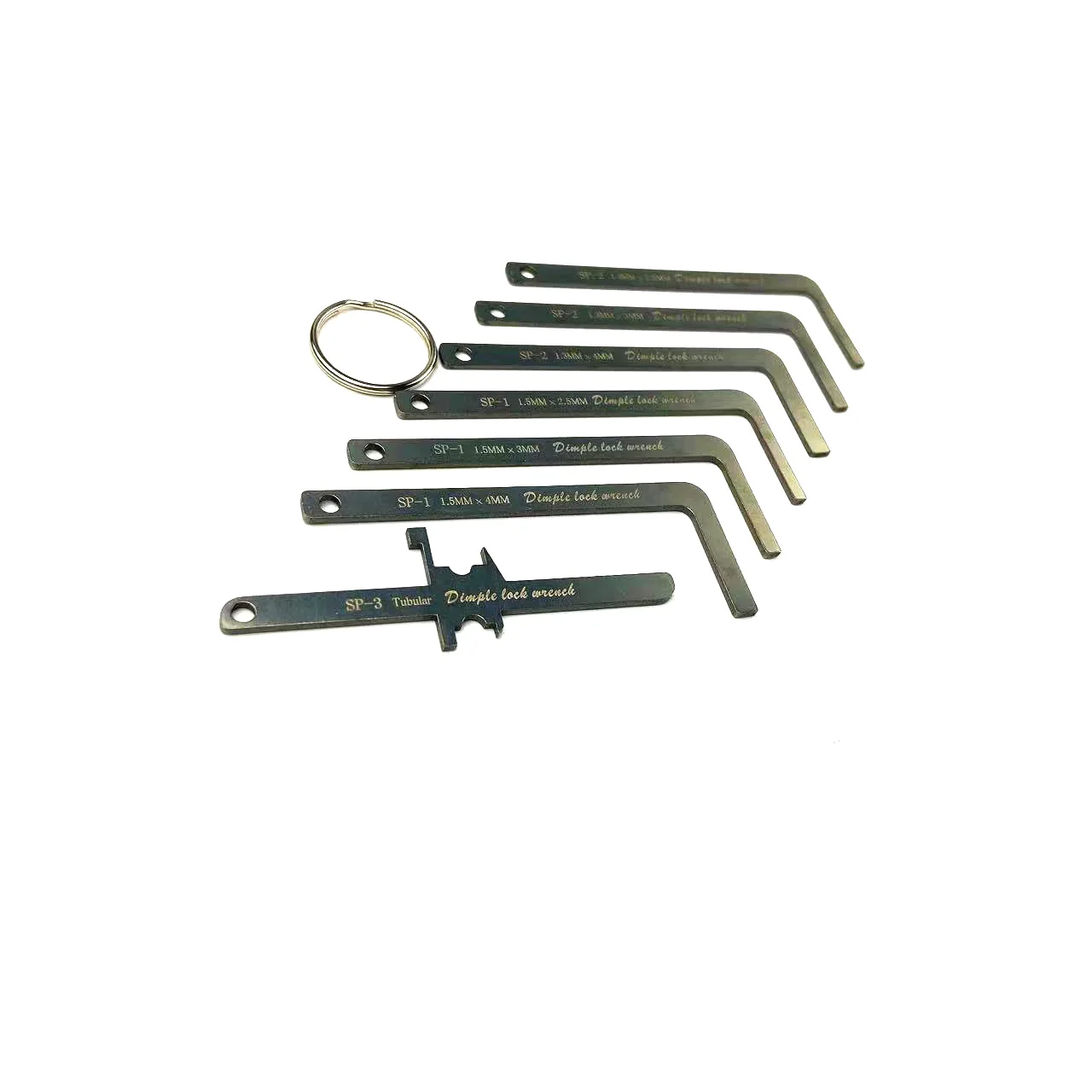 Locksmith Tools Practice Kit 7pcs Stainless Steel Tension Wrench Kit with 9pcs Comb Tools,Useful Hand Tool