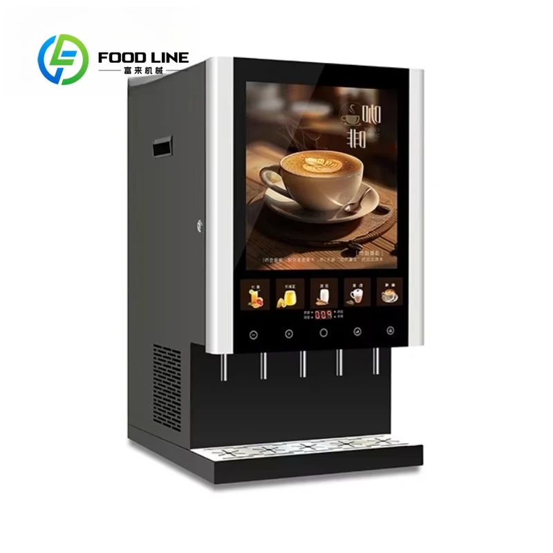 Customized size Hot and cold double temperature coffee machine Countertop instant coffee machine